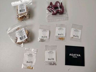 Lot de 9 bijoux/accessoires AGATHA - NEUFS - TVA Récupérable…