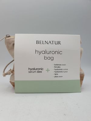 une photo d'un sachet de savon à l'acide hyaluronique sur fond blanc