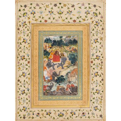 un tableau représentant un homme et une femme dans un jardin