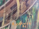 a picture of a painting on the wall of a room