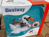 a box with a picture of a man and a duck on it