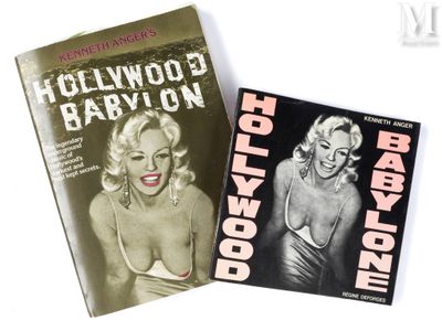 Deux livres consacrés à Marilyn Monroe et à Hollywood sont posés côte à côte