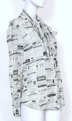 une image d'un mannequin portant une chemise imprimée dans un journal