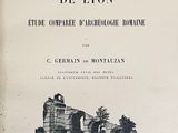 the front cover of a book with a picture of a building in the background