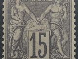 a stamp with a picture of two women shaking hands