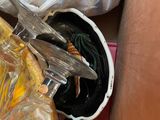 a box full of food that is sitting on the floor