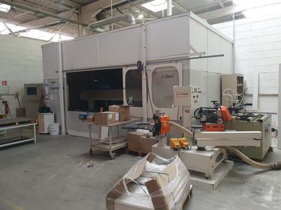 a large machine that is sitting in a building