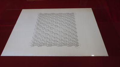 a picture of a drawing on a piece of paper on a table