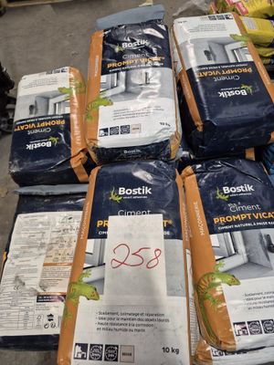 Lot de 40 sac de ciment PROMPT VICAT , ciment naturel à pris…