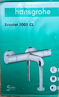 an image of a box of hansgrohe ecostar 100 c shower mixer