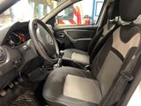 the interior of a small car is clean and ready to be used