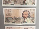 trois billets de banque différents portant l'image d'un homme et d'une femme