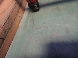 a person riding a skateboard down a ramp