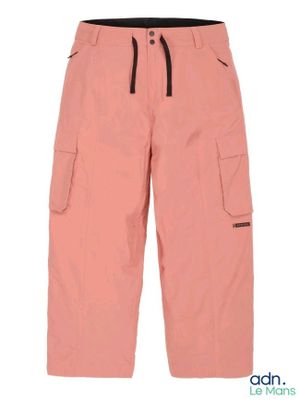 a close up of a pair of pink pants on a white background
