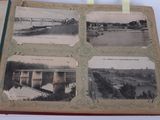 a book with pictures of a bridge and a river in it