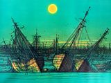 an image of a painting of a ship in the water