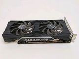 a close up of a video card on a table
