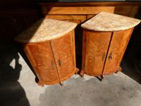 Paire d'encoignures en marqueterie de style Louis XV, bois d… (photo 5)