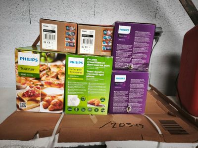 6 petits électroménagers PHILIPS dont grille-pains Réf. HD25…