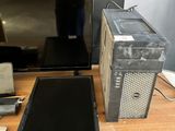 a picture of a desktop computer sitting on a wooden table