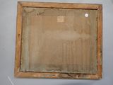 an image of a picture of a wooden frame hanging on a wall