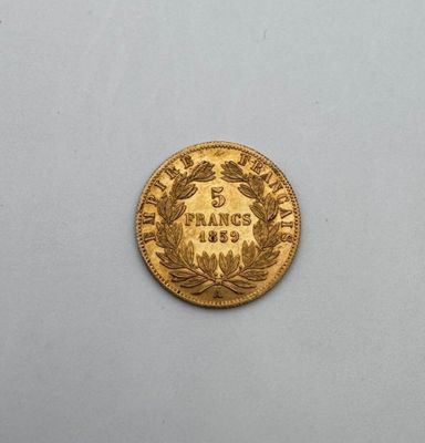 Moderne 5 Francs Or Napoléon III 1859 A Paris SUP - Photo 1