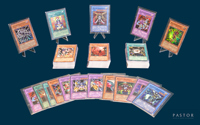 a lot of cards that are sitting on a table