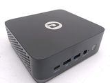 a small black box with a white logo on it