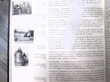 un livre ouvert sur une table en bois, avec des images dessus