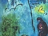 une image représentant un tableau où l'on voit des personnes et des animaux dans un champ