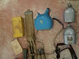 a lot of items that are laying out on the floor