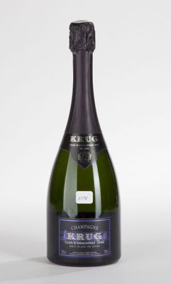 the bottle of champagne is empty and ready to be filled