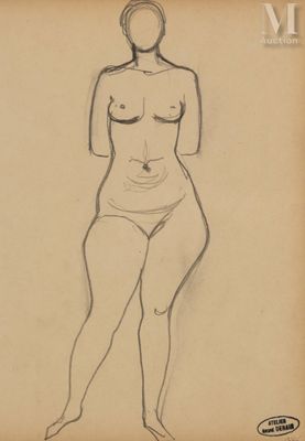 an image of a drawing of a woman standing with her hands on her hips