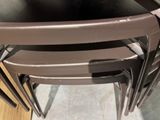 four chairs that are stacked on top of each other