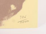 a yellow piece of paper with a picture of a cat on it