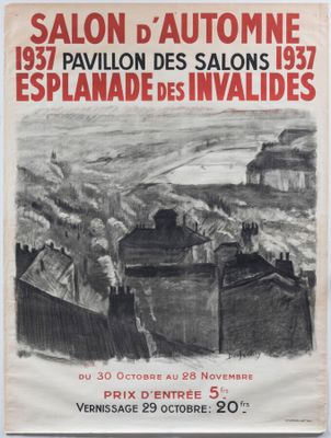 une affiche annonçant le Salon d'Automie à Paris, en France