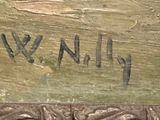 an image of a close up of a painting of a person on a horse