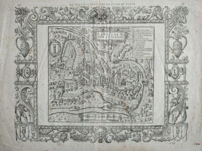 a drawing of a map of the city of london in the middle of the 17th century