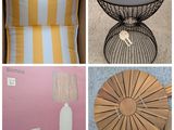plusieurs photos de différents types de meubles, notamment une table, une chaise et une lampe