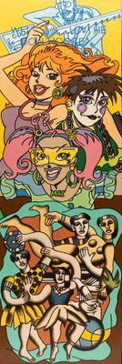 Gudmundur ERRÓ (né en 1932). Hommage à Fernand Léger - 2000.