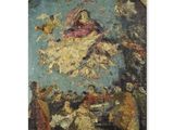 an image of a painting on a wall of a church