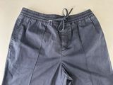 men ' s grey shorts with drawstrings on the side