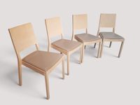 Design Tom KELLEY, édition TON Lyon - Suite de quatre chaise… (photo 2)