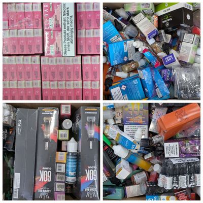 une boîte contenant de nombreux types de produits de beauté différents