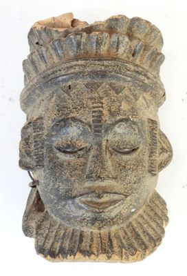 an image of a stone mask on a white background