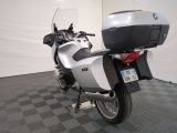 a motorcycle that is parked in a garage