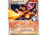 a close up of a pokemon card on a white surface