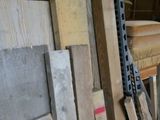 many pieces of wood stacked on top of each other