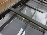 a picture of a metal bed frame in a room