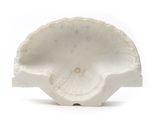 an image of a close up of a white bowl on a white surface